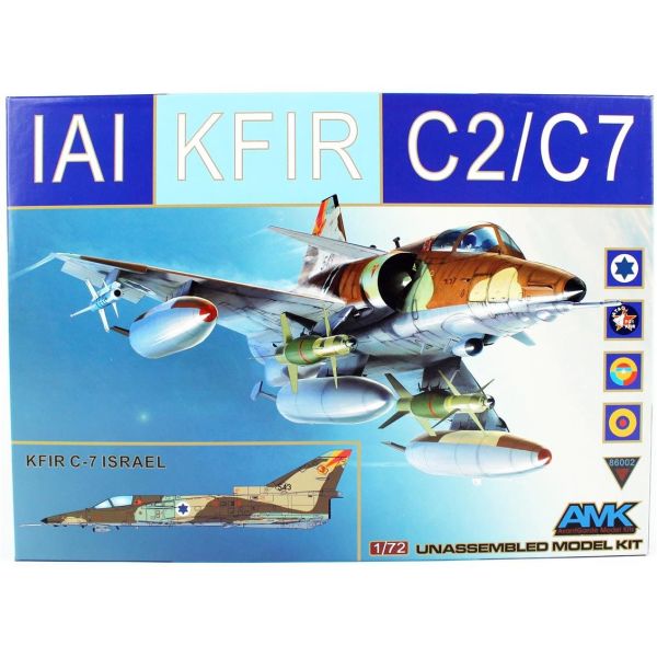 AMK 86002 1/72 Ölçek, KFIR C2/C7, Savaş Uçağı, Plastik Model kiti