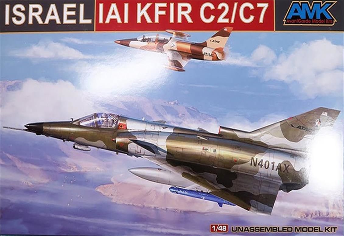 AMK 88001 1/48 Ölçek, IAI KFIR C2/C7, Savaş Uçağı, Plastik Model kiti