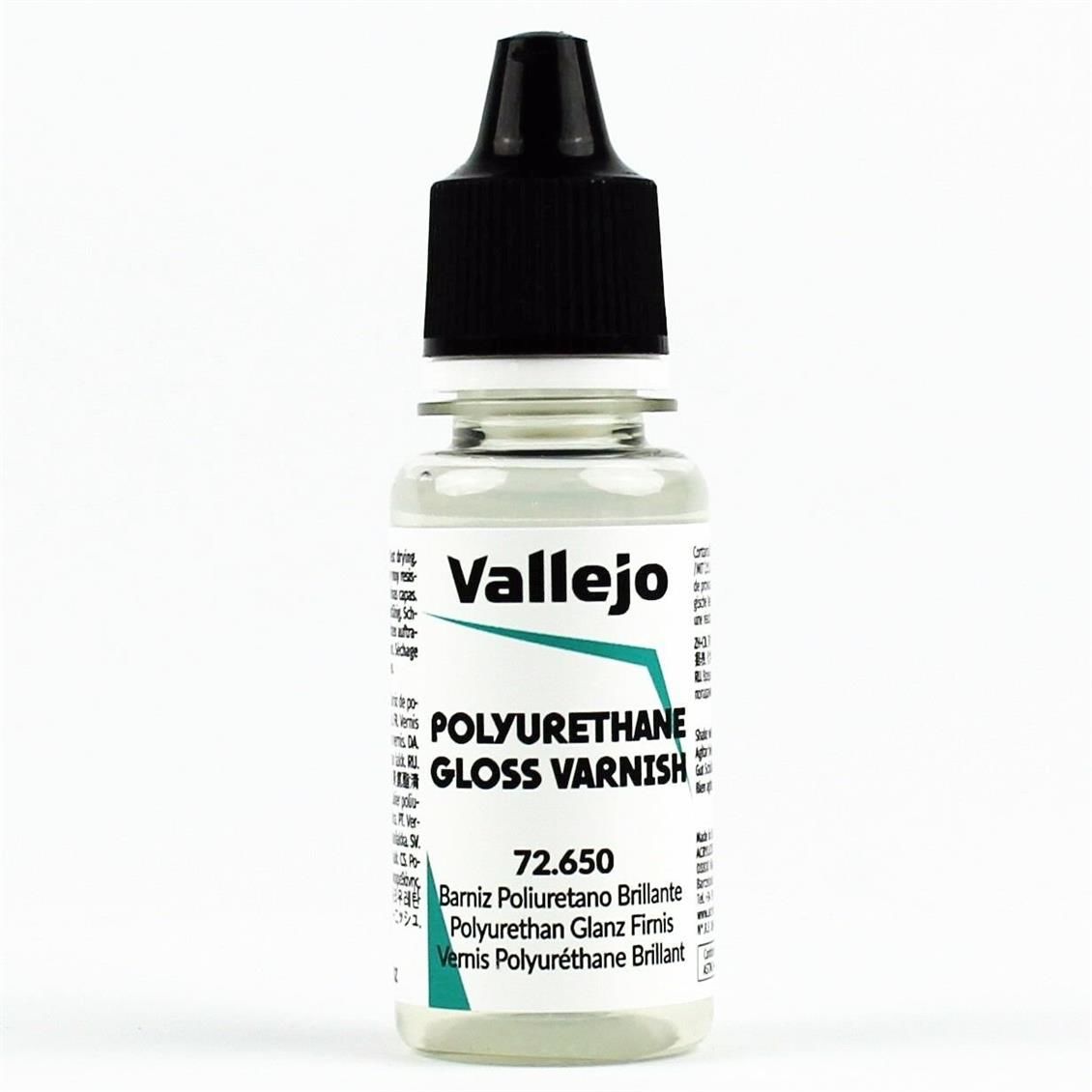 Vallejo 72650 18 ml. Gloss Polyurethane Varnish, Game Color Serisi Model Boyası