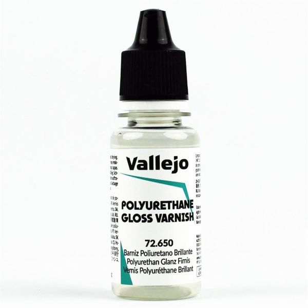 Vallejo 72650 18 ml. Gloss Polyurethane Varnish, Game Color Serisi Model Boyası