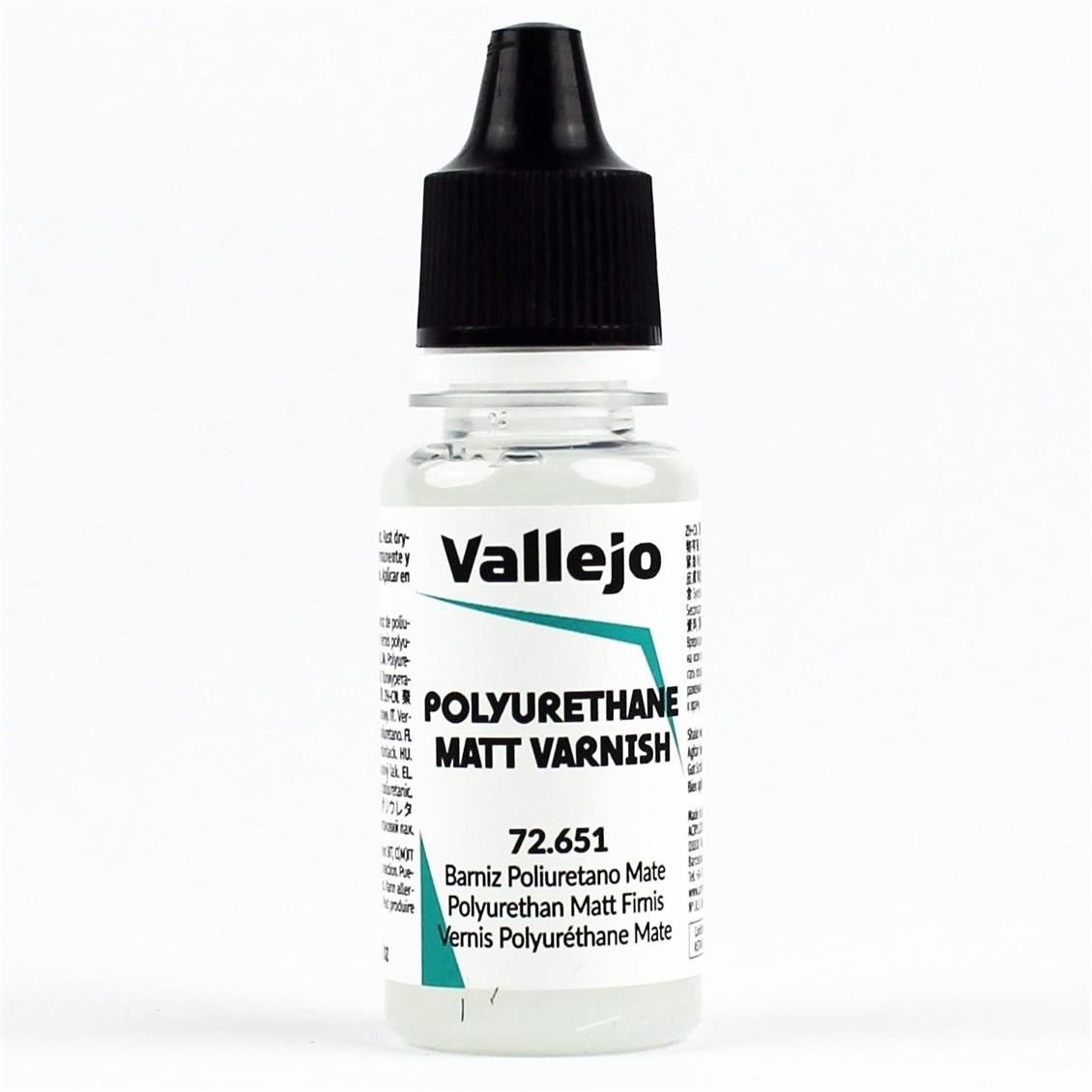 Vallejo 72651 18 ml. Matt Polyurethane Varnish, Game Color Serisi Model Boyası