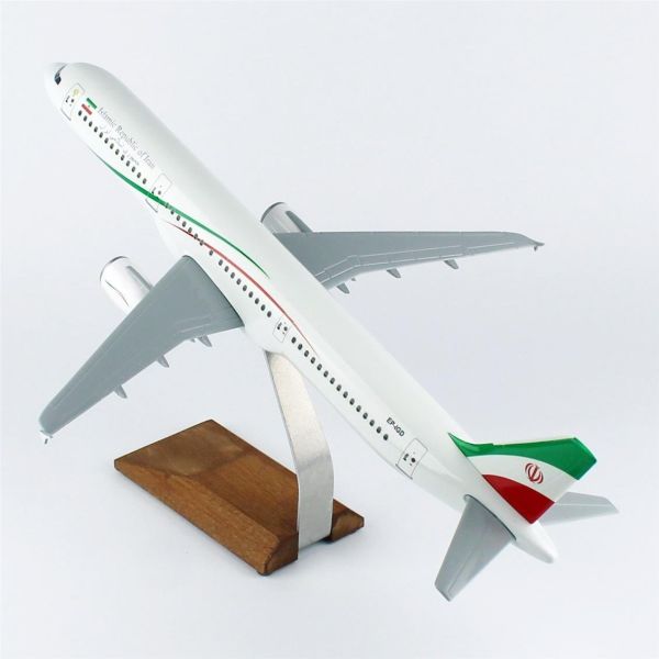 THY049 1/100 Ölçek, Islamic Rebublic of Iran A321-200 Yolcu Uçağı, Sergilemeye Hazır Ahşap Standlı Model