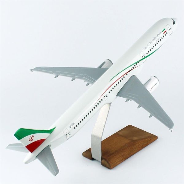 THY049 1/100 Ölçek, Islamic Rebublic of Iran A321-200 Yolcu Uçağı, Sergilemeye Hazır Ahşap Standlı Model