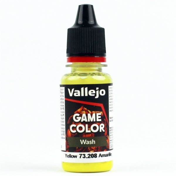 Vallejo 73208 17 ml. Yellow Wash, Game Color Serisi Model Boyası