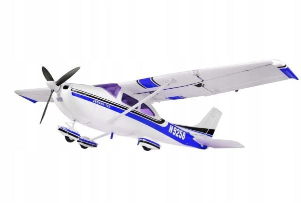 TopRC 057C RTF Cessna 182, 500 Class, Mavi, Brushless 800KV Motorlu, 30A ESC, 11.1V 2200 Mah Li-Po Pilli, 4 Kanallı Uzaktan Kum