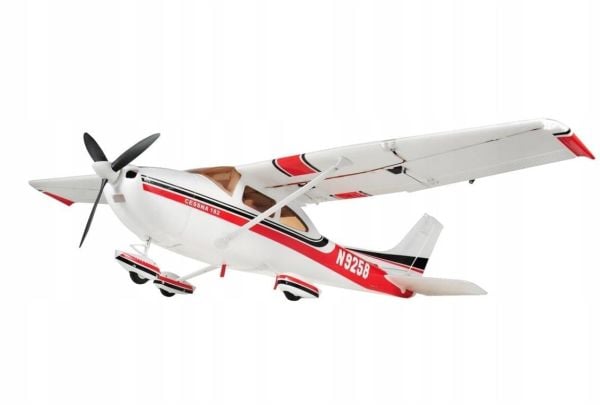 TopRC 056C RTF Cessna 182, 500 Class, Kırmızı, Brushless 800KV Motorlu, 30A ESC, 11.1V 2200 Mah Li-Po Pilli, 4 Kanallı Uzaktan