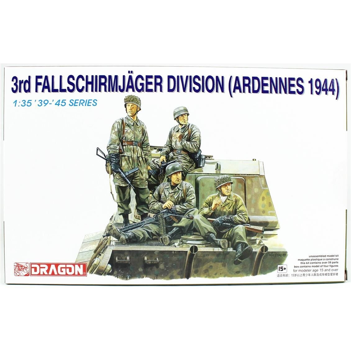 Dragon 6113 1/35 Ölçek, 3.Paraşütcü Timi Figürleri, Plastik Model Kiti