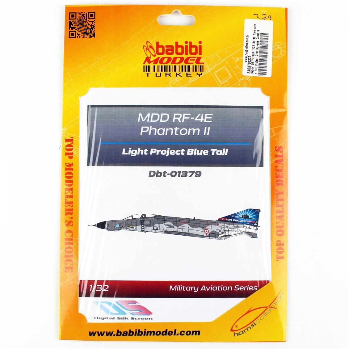 Babibi DBT-01379 1/32 Ölçek, RF-4E Terminator Işık Projesi Özel Boyama Decal Set Kırmızı, Dekal Çıkartma