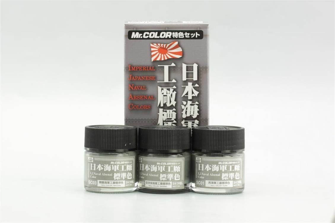 Mr.Hobby CS-641 3x10 ml. Japanese Naval Arsenal Color, Mr.Color Serisi Model Boyası Seti