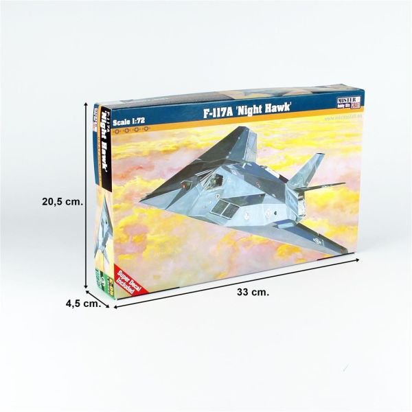 Mistercraft E005 1/72 Ölçek, F-117A (Night Hawk) Savaş Uçağı, Plastik Model kiti