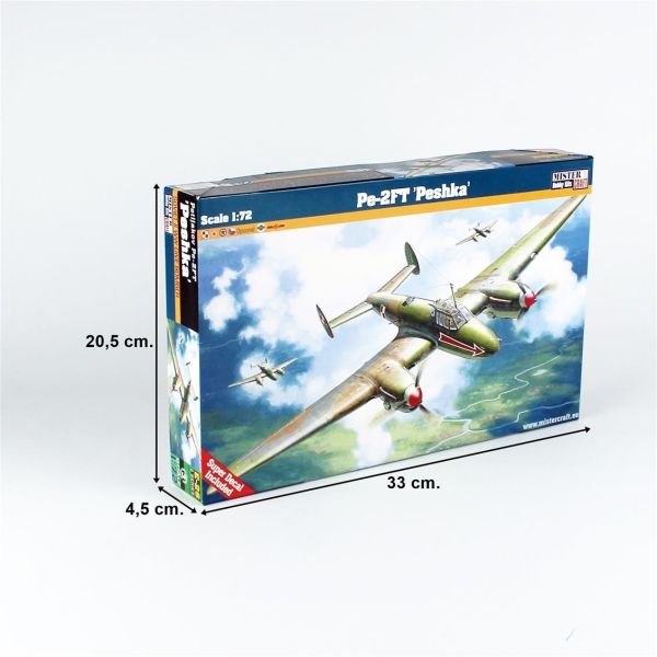 Mistercraft E026 1/72 Ölçek, Pe-2FT (Peshka) Bombardıman Uçağı, Plastik Model kiti