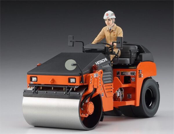 Hasegawa WM02 66002 1/35 Ölçek, Hitachi ZC50C-5 Titreşimli Kombine Silindir, Plastik Model Kiti