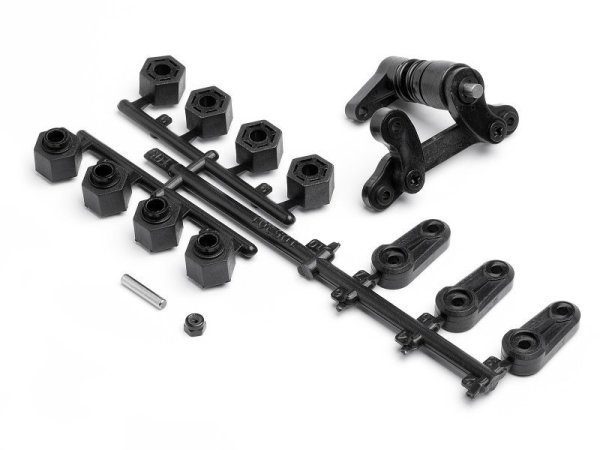 STEERING ARM/SERVO SAVER SET SAVAGE XS