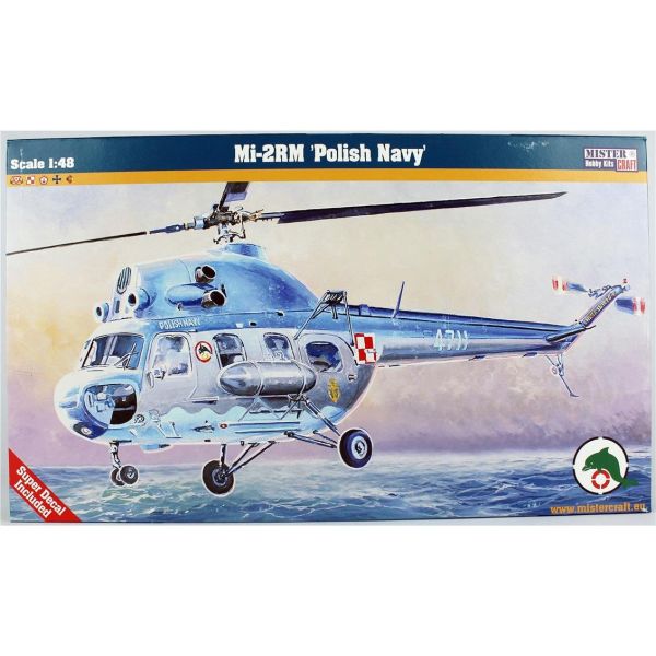 Mistercraft F154 1/48 Ölçek, Mi-2 RM (Polonya Donanması) Askeri Helikopter, Plastik Model kiti