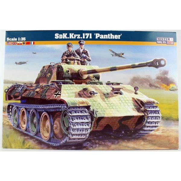 Mistercraft G090 1/35 Ölçek, Sd.Kfz.171 Panther Ana Muharebe Tankı, Plastik Model kiti