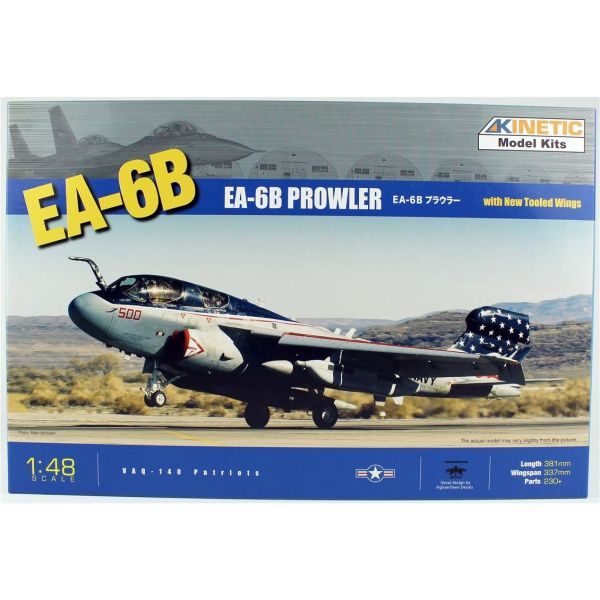 Kinetic K48022 1/48 Ölçek, EA-6B Prowler Savaş Uçağı, Plastik Model kiti