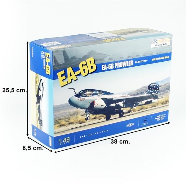 Kinetic K48022 1/48 Ölçek, EA-6B Prowler Savaş Uçağı, Plastik Model kiti