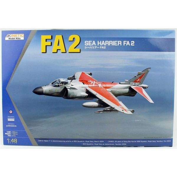 Kinetic K48041 1/48 Ölçek, Sea Harrier FA2 Savaş Uçağı, Plastik Model kiti