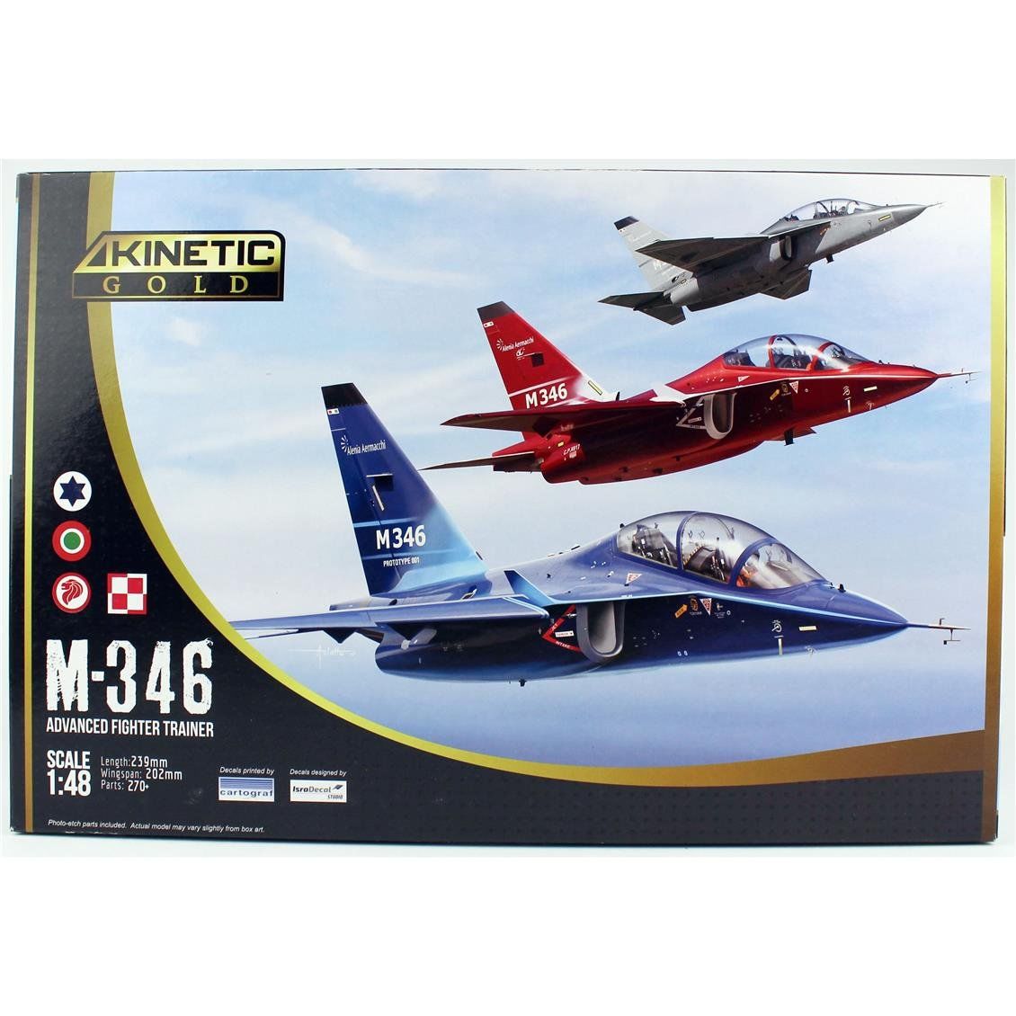 Kinetic K48063 1/48 Ölçek, Alenia M-346 Eğitim Savaş Uçağı, Plastik Model kiti