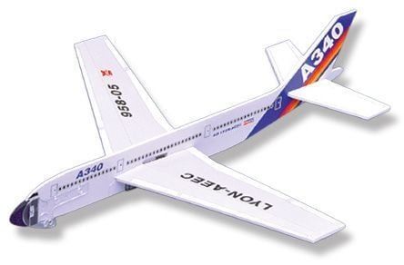 Airbus A340 Lastik Fırlatmalı Model Uçak