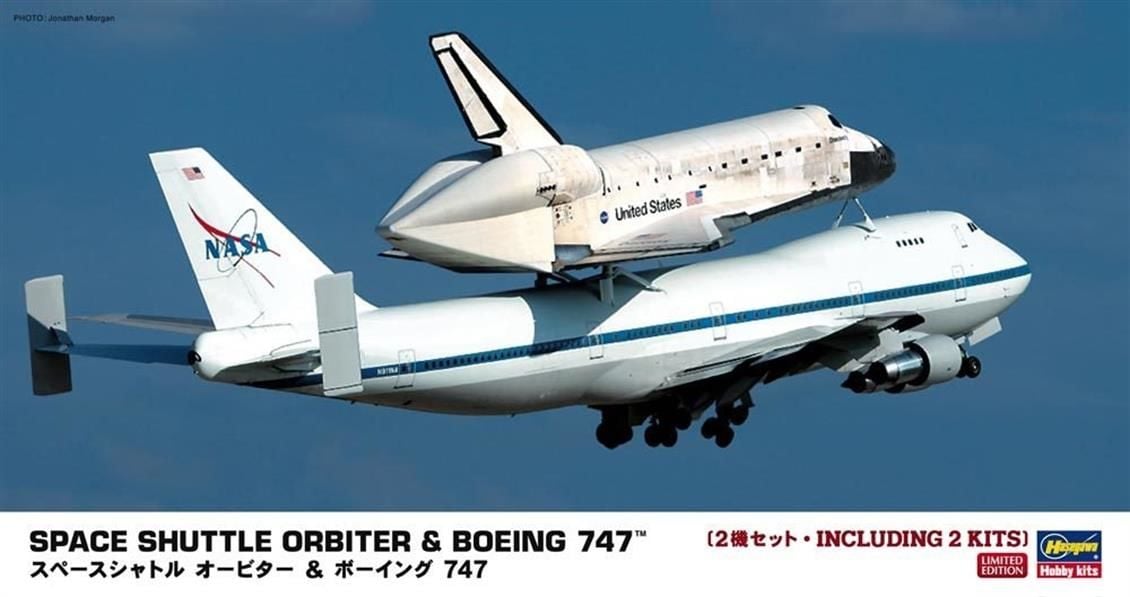 Hasegawa 10680 1/200 Ölçek, Uzay Mekiği Orbiter ve Boeing 747 Yolcu Uçağı Maket Seti