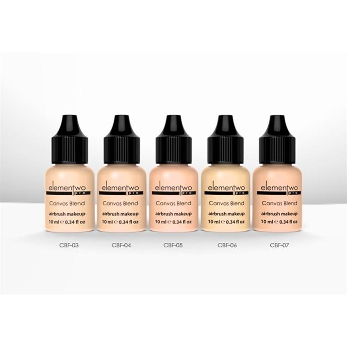 Elementwo Pro Canvas Blend Airbrush Makeup 5x10ml. Fair Medium Fondöten Kiti