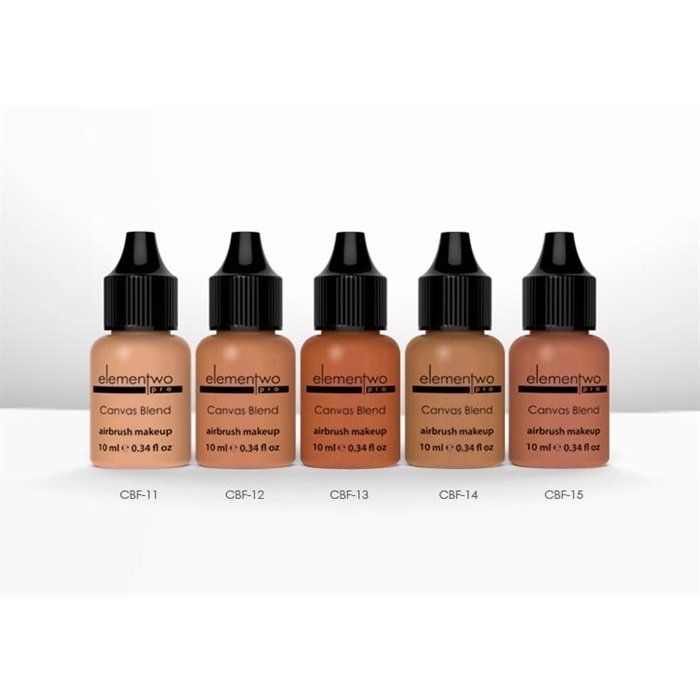 Elementwo Pro Canvas Blend Airbrush Makeup 5x10ml. BronzeDeep Fondöten Kiti