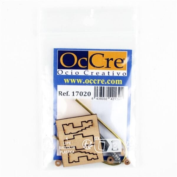 Occre 17020 25 mm. Zamak Top ve Ahşap Arabası