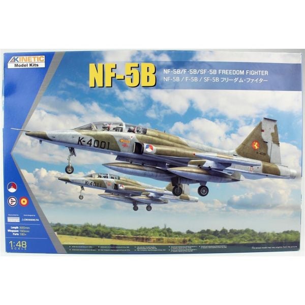 Kinetic K48117 1/48 Ölçek, NF-5B, F-5B, SF-5B Freedom Fighter Savaş Uçağı, Plastik Model kiti