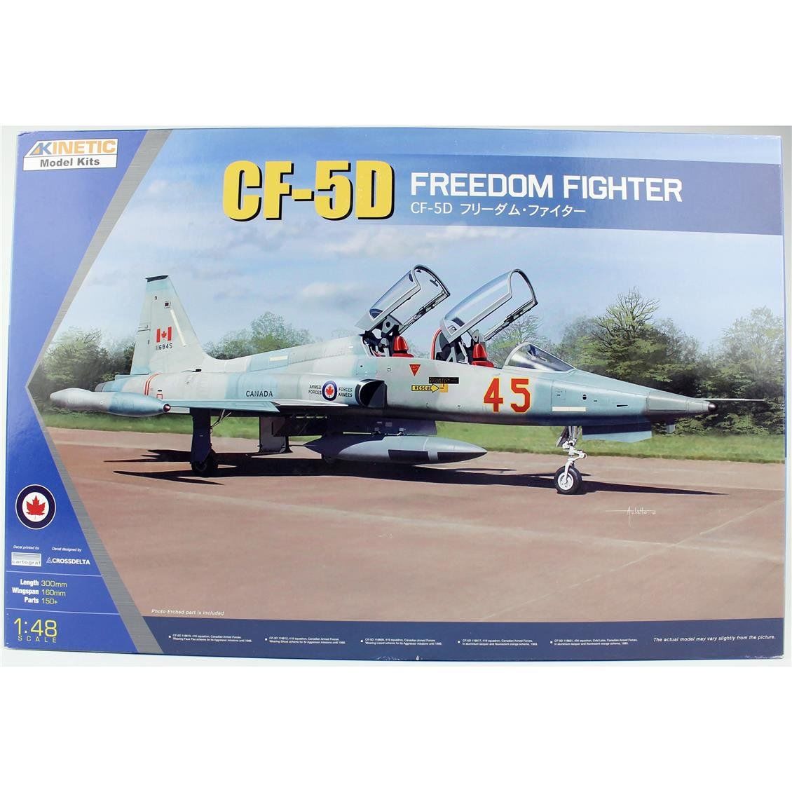 Kinetic K48123 1/48 Ölçek, CF-5D Freedom Fighter Savaş Uçağı, Plastik Model kiti