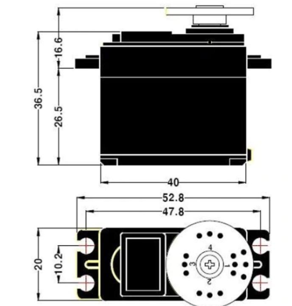 MG996R Metal Dişli Dijital 15Kg Torklu Servo Motor