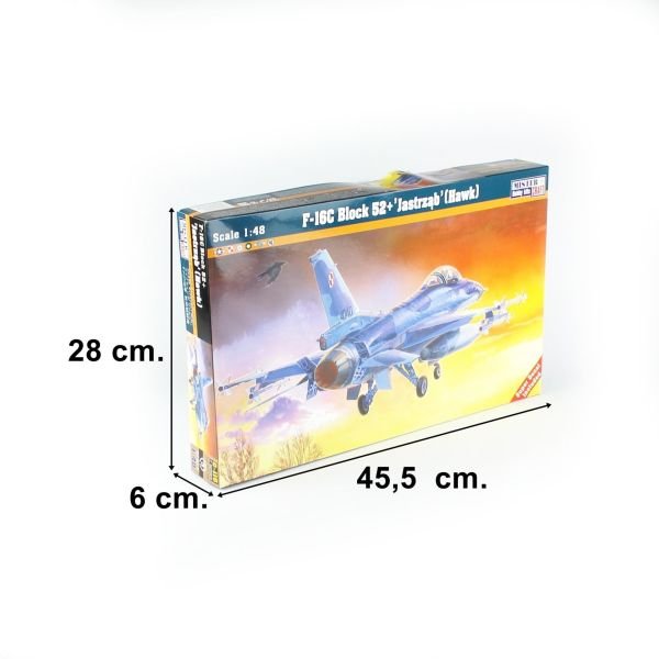 Mistercraft G116 1/48 Ölçek, F-16C Block 52 + Jastrzab (Hawk) Savaş Uçağı, Plastik Model kiti