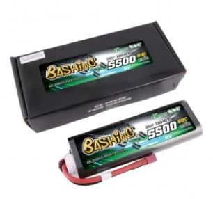 Gens Ace 5500mAh 2S 7.6V 60C HardCase Round Li-Hv Batarya