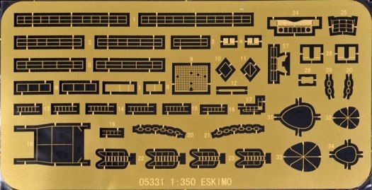 1/350 Battleship HMS Eskimo Destroyer 1941