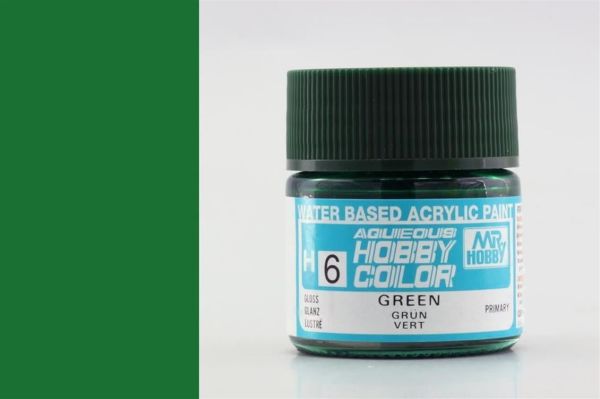 Mr.Hobby H-006 10 ml. Green, Aqueous Serisi Model Boyası