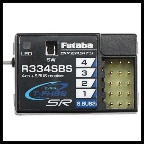 Futaba 05102646 R334SBS Kumanda Alıcısı, 2.4 Ghz, T-FHSS SR,T-FHSS