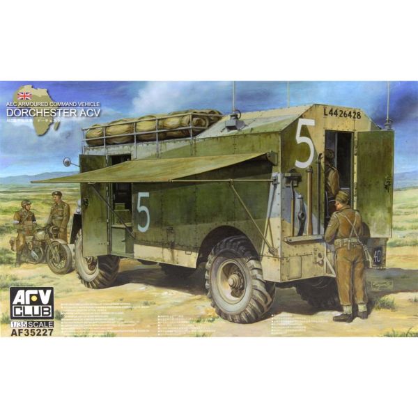 AFV Club AF35227 1/35 Ölçek, AEC Armoured Command Vehicle Dorchester ACV Askeri Araç, Plastik Model kiti