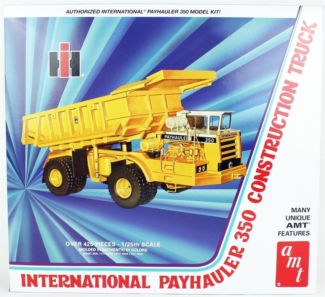 AMT 1209 1/25 Ölçek, International Payhauler 350, Plastik Maden Kamyonu Maketi