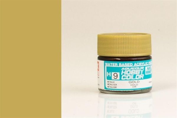 Mr.Hobby H-009 10 ml. Gold, Aqueous Serisi Model Boyası