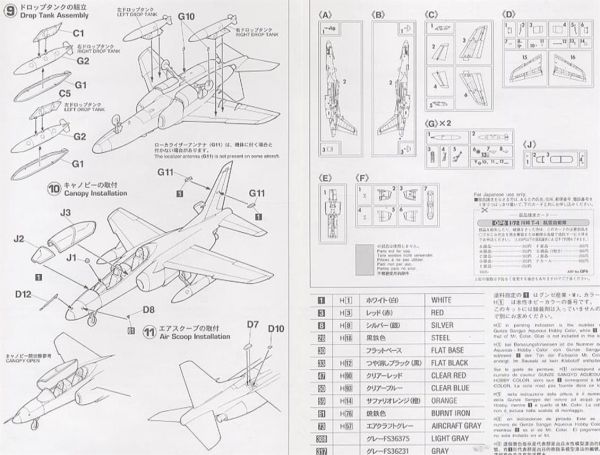 Hasegawa D12 1442 1/72 Ölçek, Kawasaki T-4 J.A.S.D.F.Savaş Uçağı, Plastik Model kiti