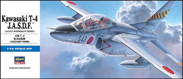 Hasegawa D12 1442 1/72 Ölçek, Kawasaki T-4 J.A.S.D.F.Savaş Uçağı, Plastik Model kiti