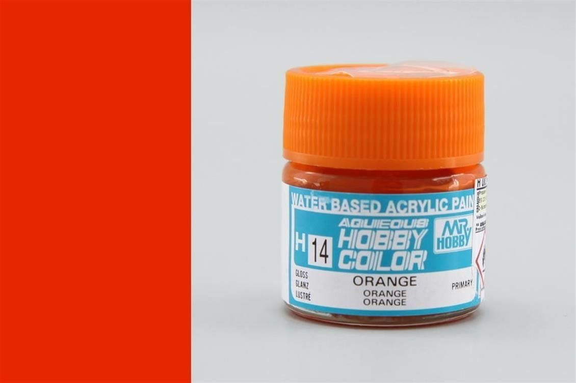 Mr.Hobby H-014 10 ml. Orange, Aqueous Serisi Model Boyası