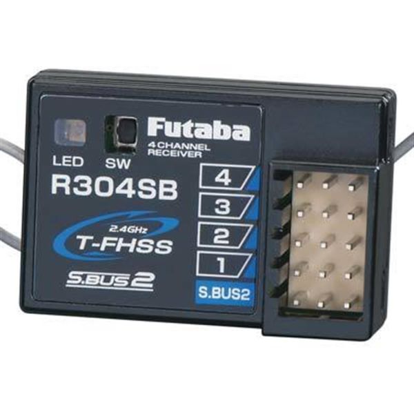 Futaba 05102588 R304SB Kumanda Alıcısı, 2.4 Ghz, T-FHSS