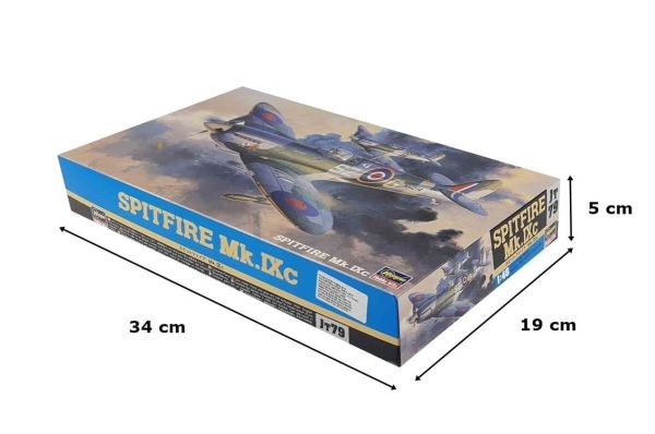 Hasegawa JT79 9079 1/48 Ölçek, Spitfire Mk.IXc, Savaş Uçağı, Plastik Model kiti