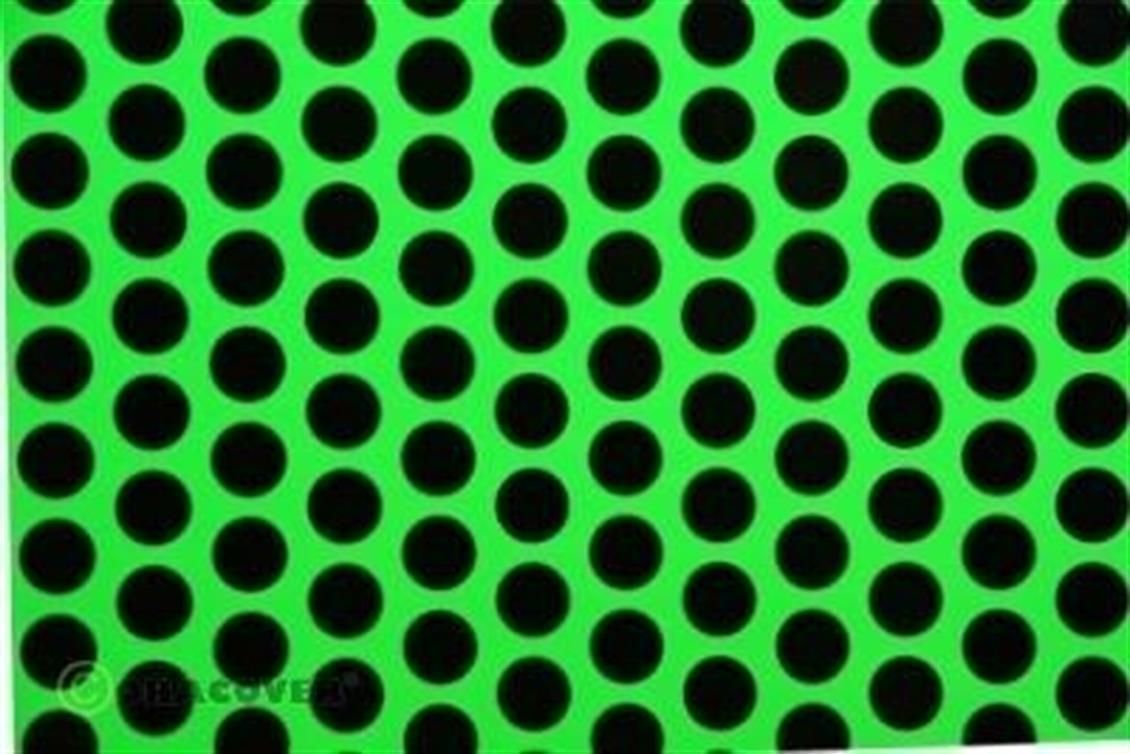 Oracover 41-041-071-002 Fun 1 - Fluoresant Green-Black-2 Me