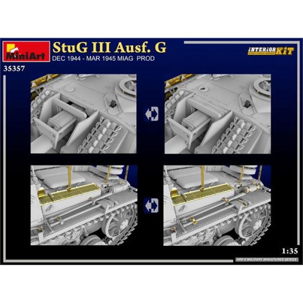 Miniart StuG III Ausf. G  Ara 1944 - Mart 1945 Interior Kit