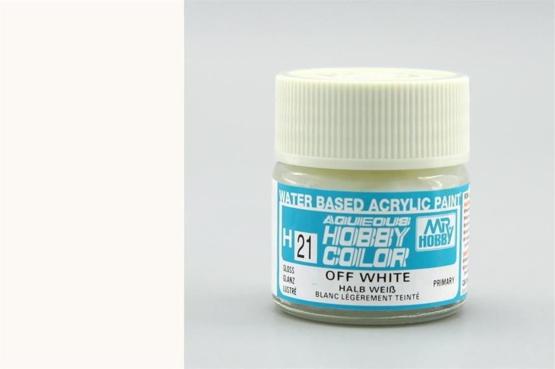 Mr.Hobby H-021 10 ml. Off White, Aqueous Serisi Model Boyası