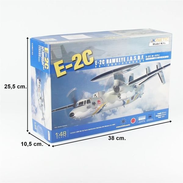 Kinetic K48014A 1/48 Ölçek, E-2C Jasdf NP2000 Props Savaş Uçağı, Plastik Model kiti