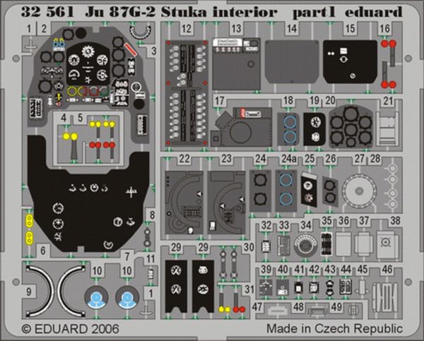 Eduard 32561 1/32 Ölçek, Ju 87G-2 Stuka Interior For Hase