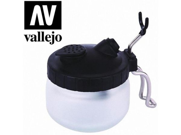 Vallejo 26005 Airbrush Temizleme Kabı, Cam Hazneli